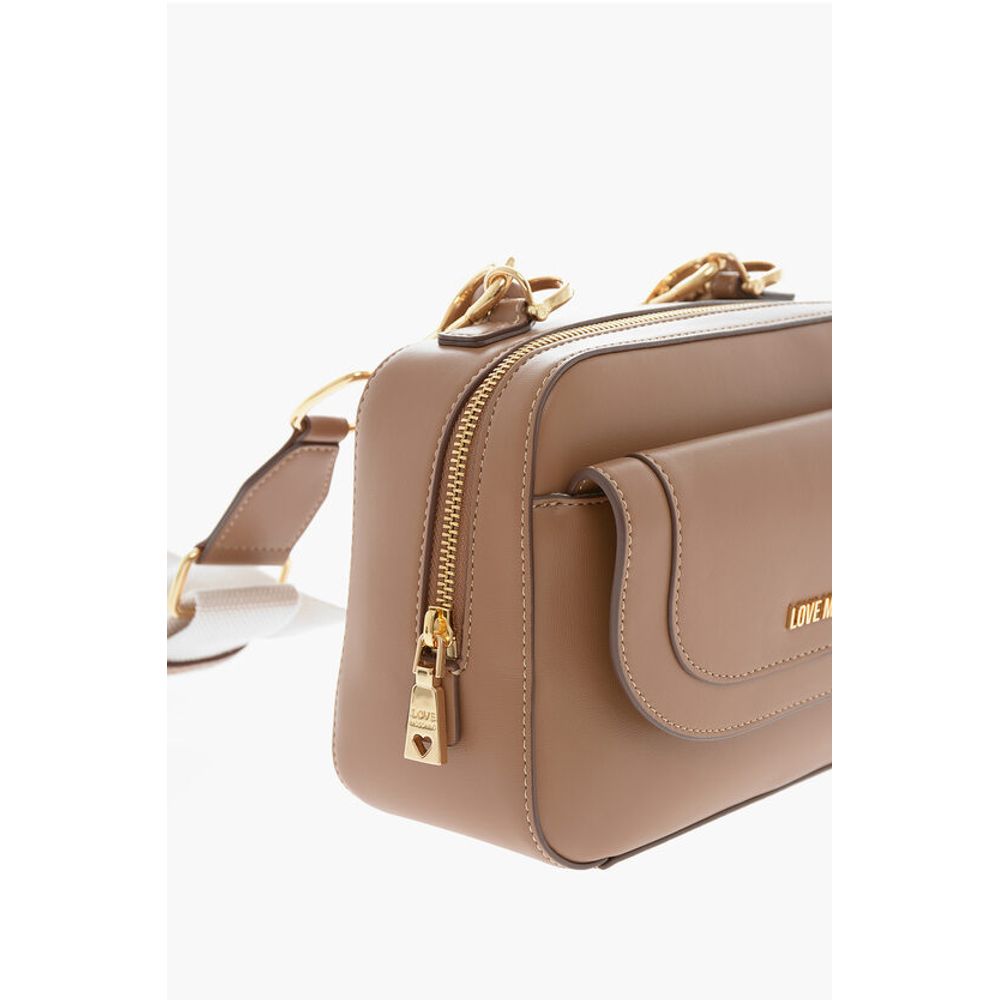 Moschino LOVE Faux Leather bag with braided Handle