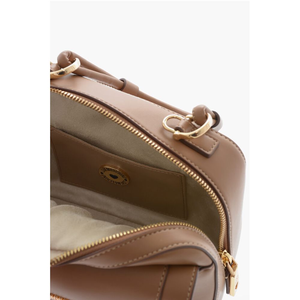 Moschino LOVE Faux Leather bag with braided Handle