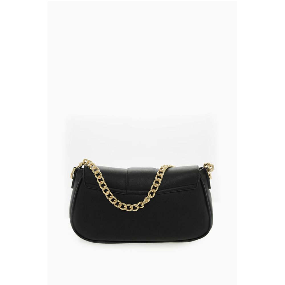 Moschino LOVE Faux Leather Shoulder Bag with Golden Chain