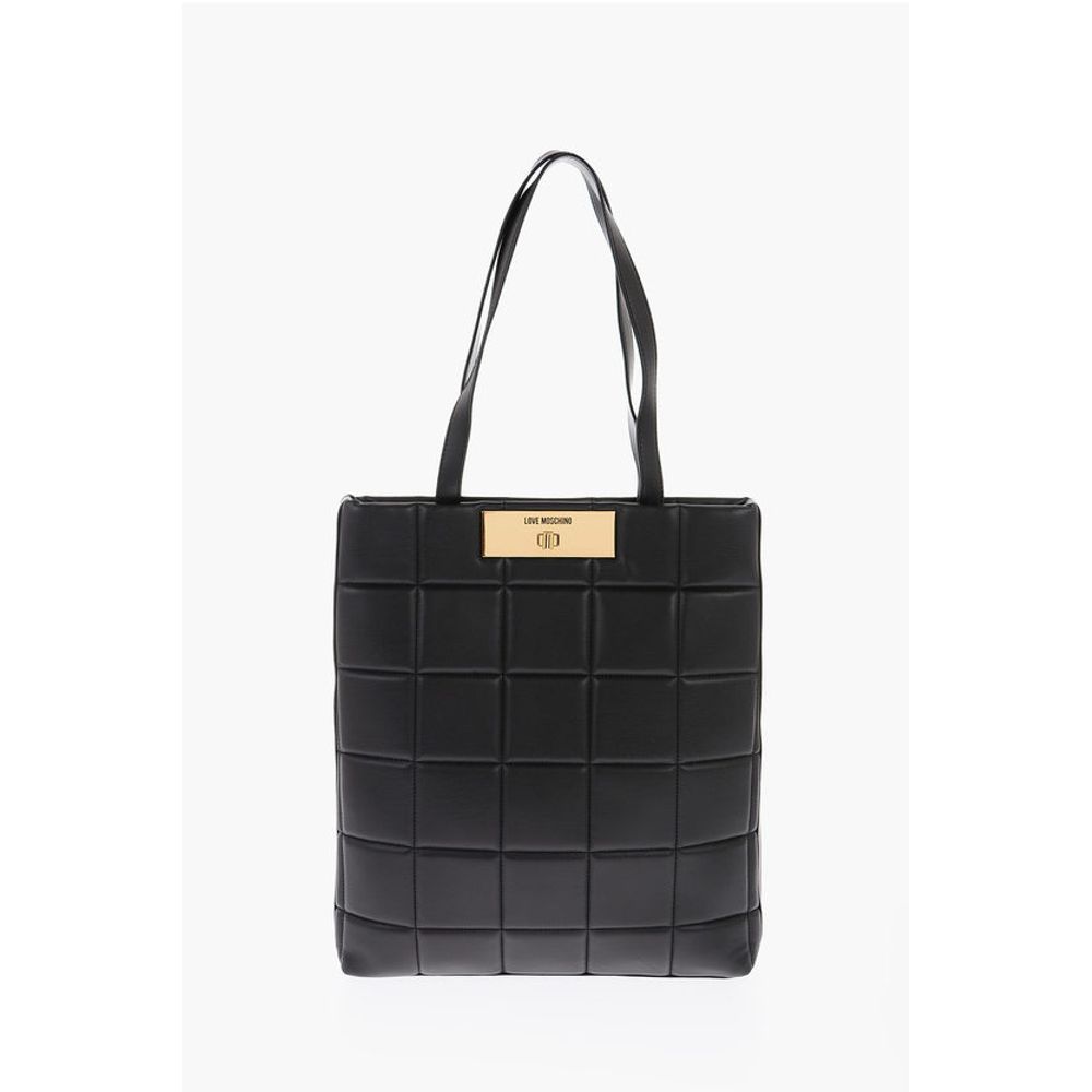 Moschino LOVE quilted faux leather shoulder bag
