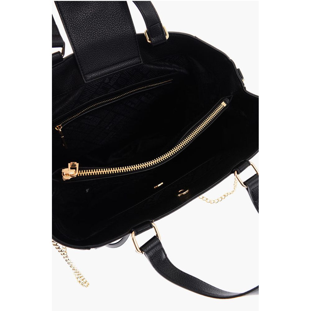 Moschino LOVE Faux Leather Rectangular Bag with Maxi Patch Pocket