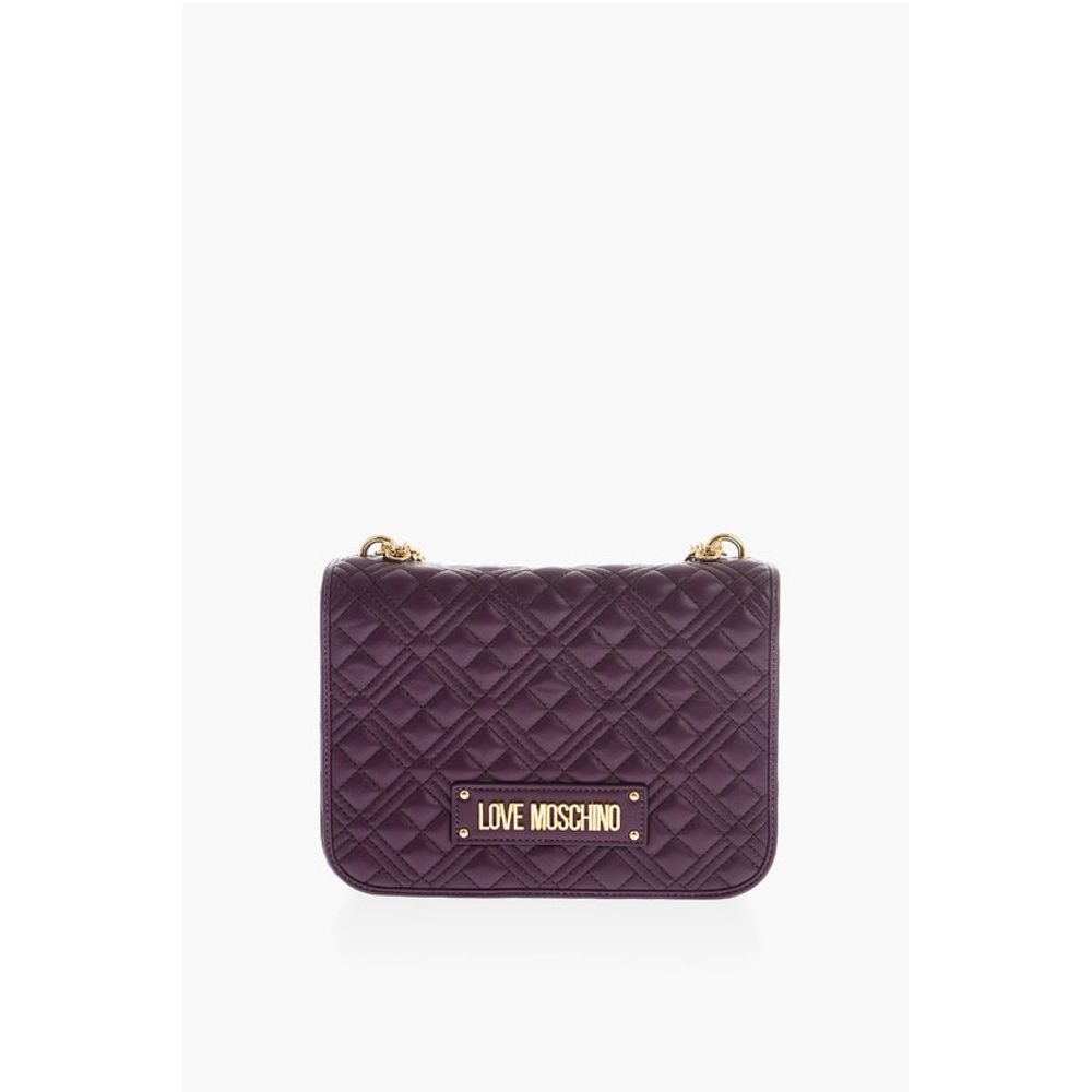 Moschino LOVE quilted faux leather shoulder bag