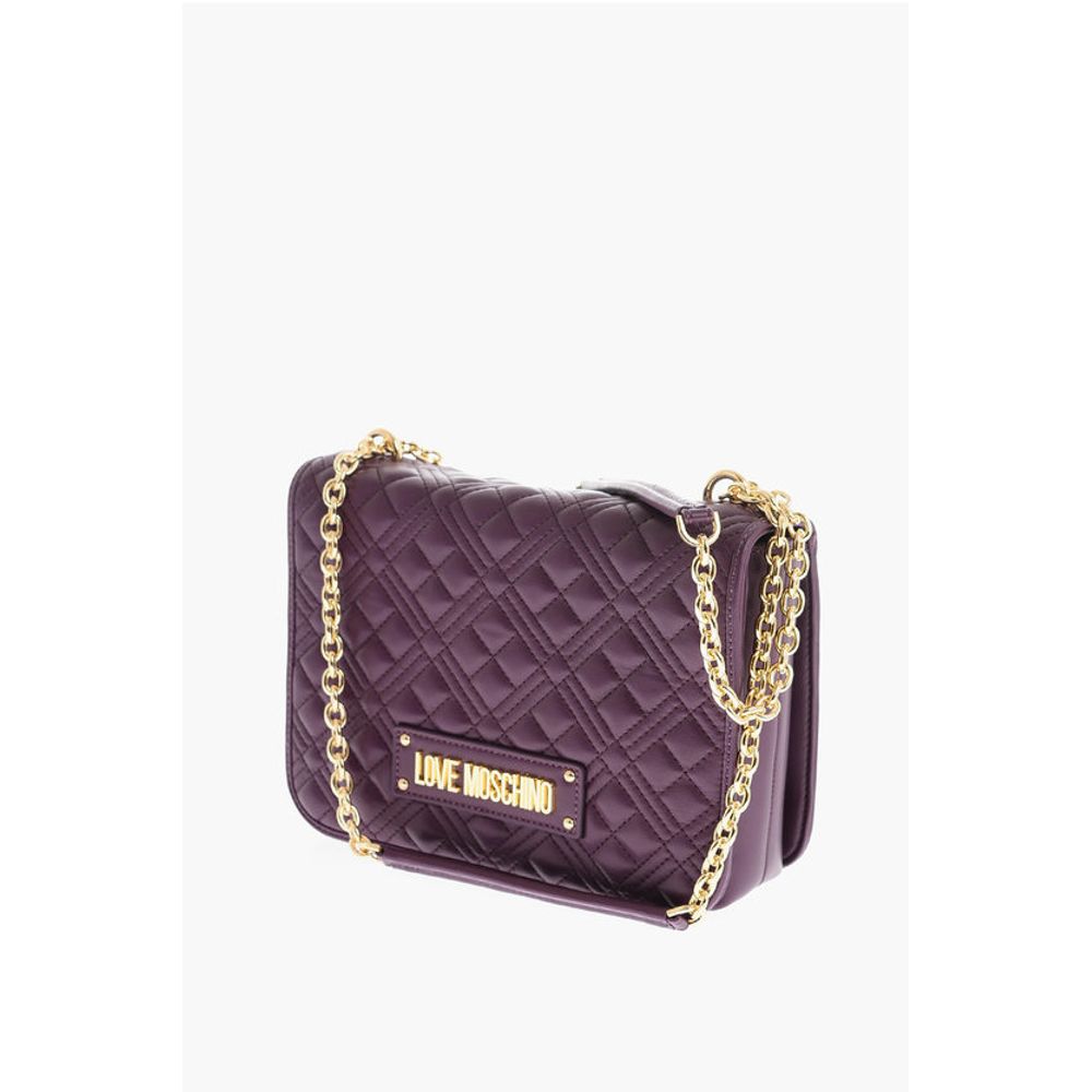 Moschino LOVE quilted faux leather shoulder bag
