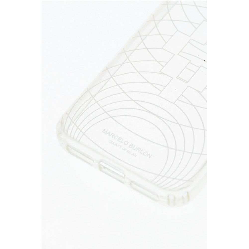 Marcelo Burlon embossed printed sheer TECHNOFOLK XS iphone Case