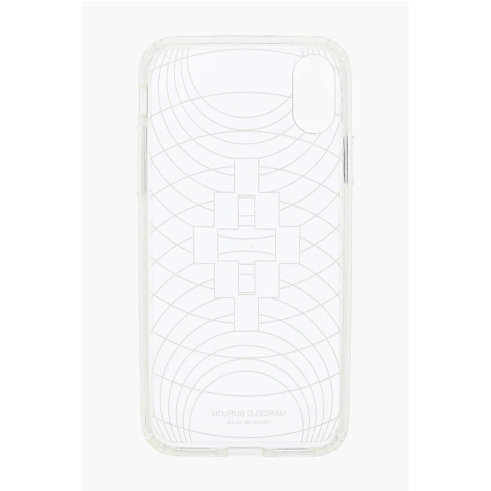 Marcelo Burlon embossed printed sheer TECHNOFOLK XS iphone Case