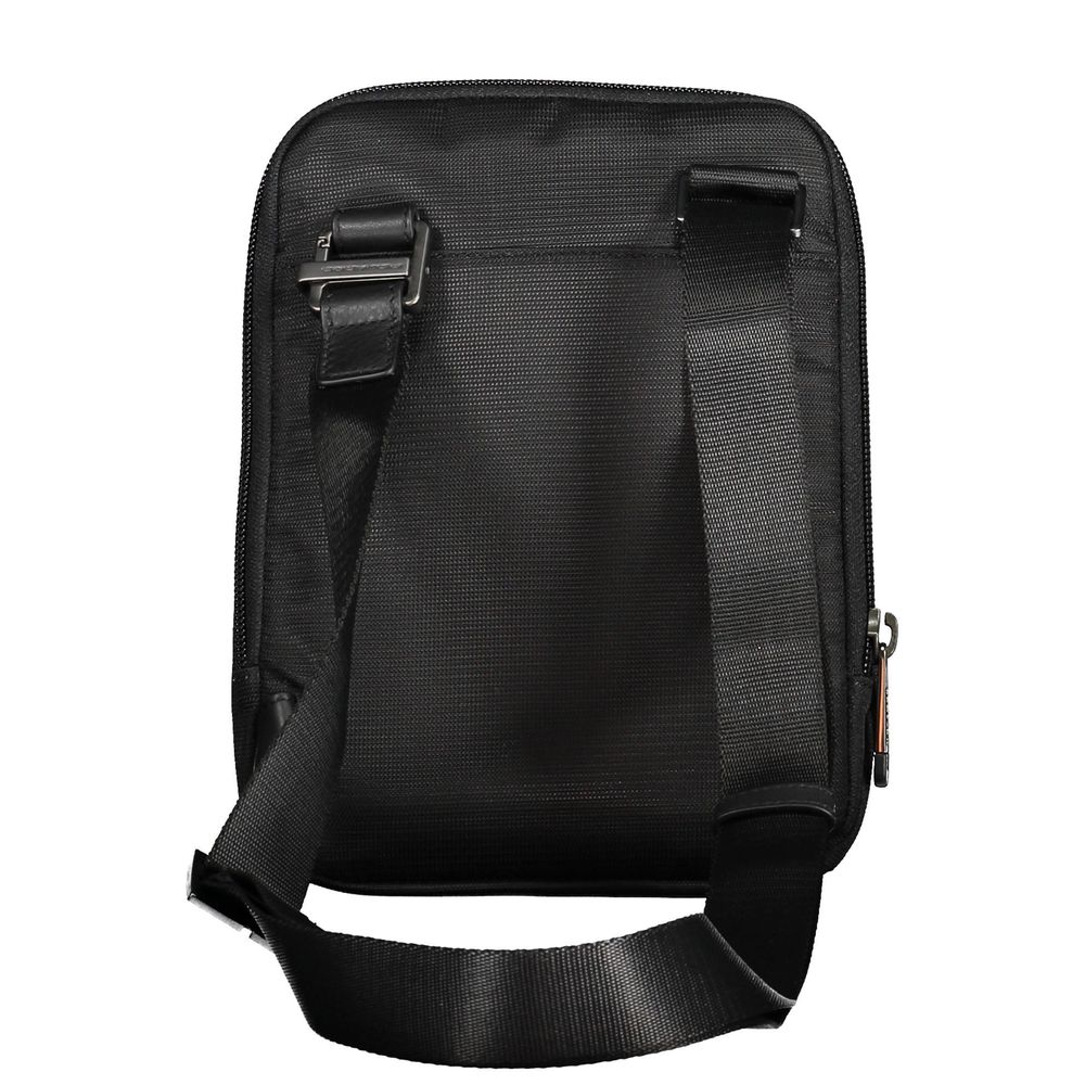Piquadro Black Recycled Polyethylene Shoulder Bag