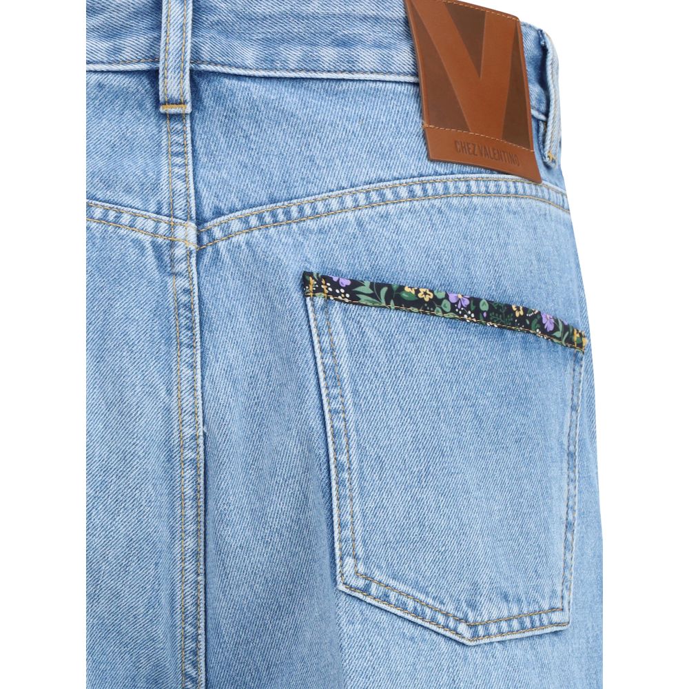 Valentino Jeans with floral details