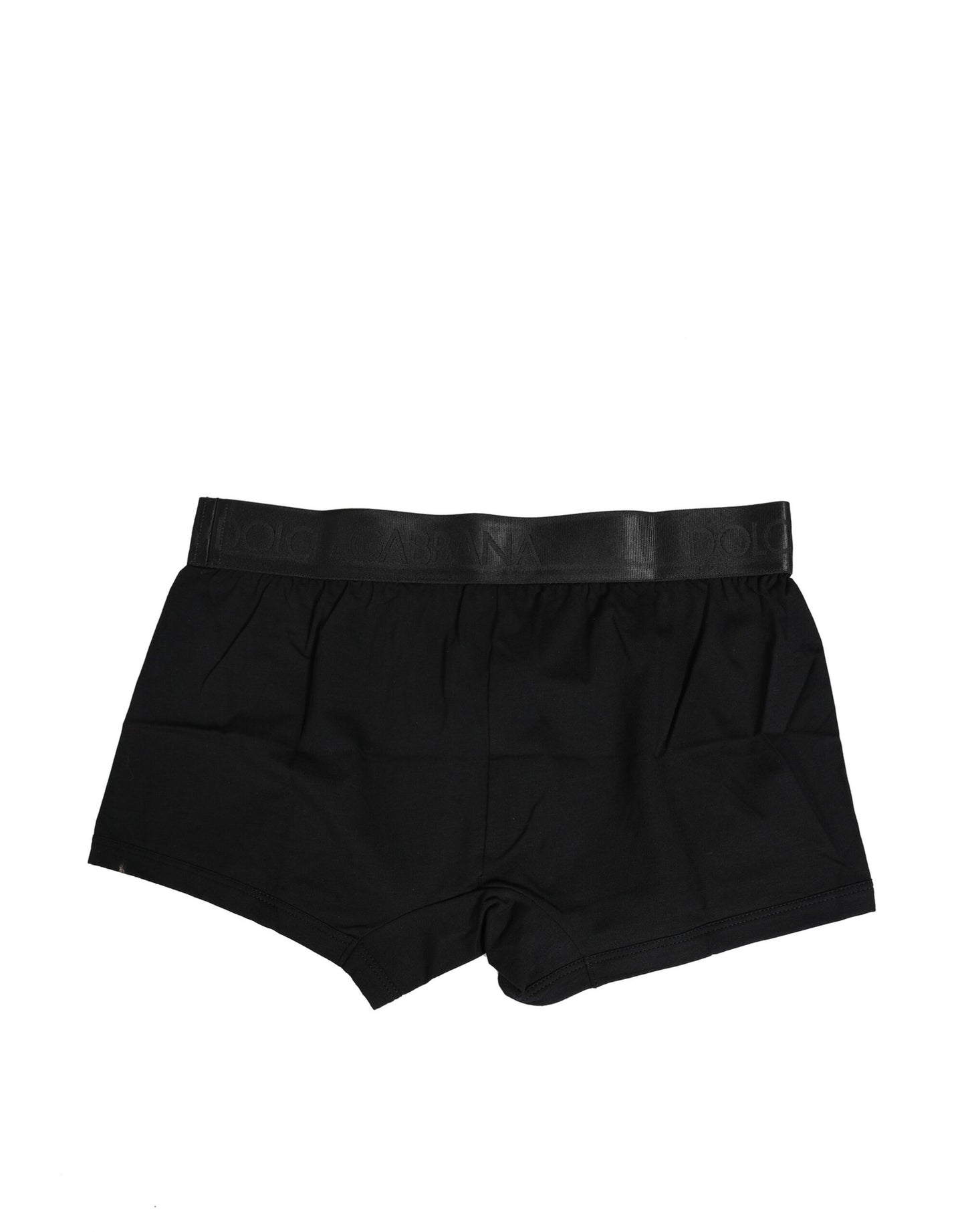Dolce & Gabbana Black Cotton DG Embellish Logo Boxer Underwear
