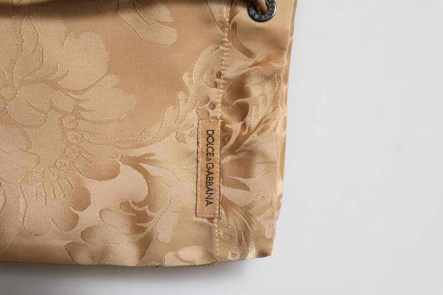 Dolce & Gabbana Brown Floral Jacquard Beachwear Shorts Swimwear