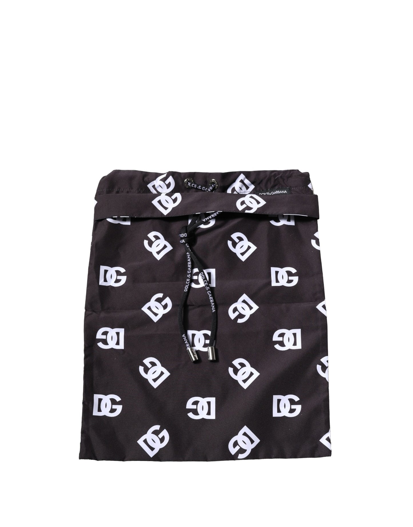 Dolce & Gabbana Black DG Logo Print Beachwear Shorts Swimwear