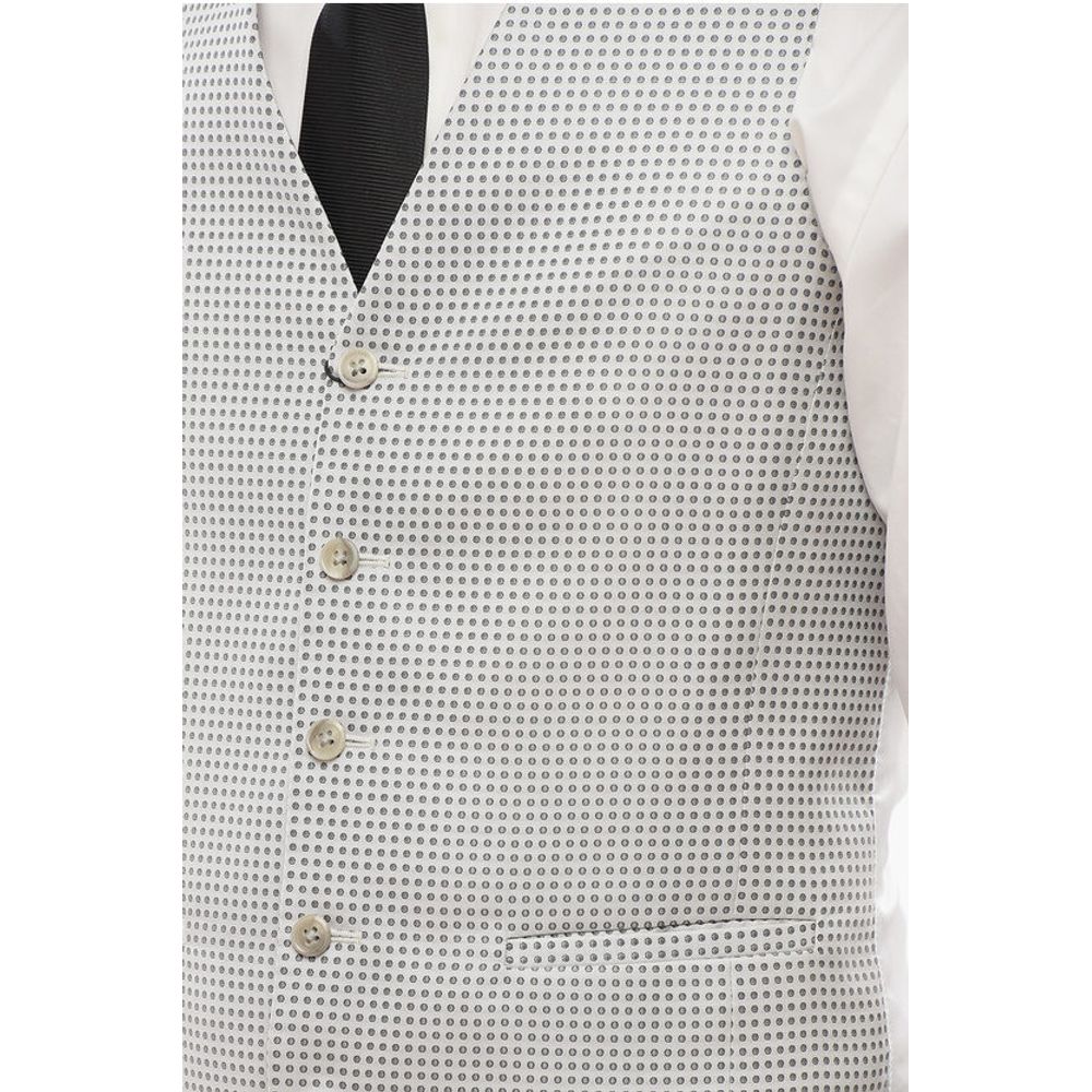 Corneliani CC COLLECTION 5 Buttons Vest With Dot Motif
