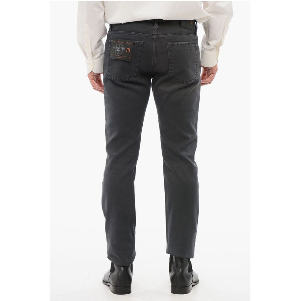 Corneliani ID Stone Washed Slim Fit Denims 14cm