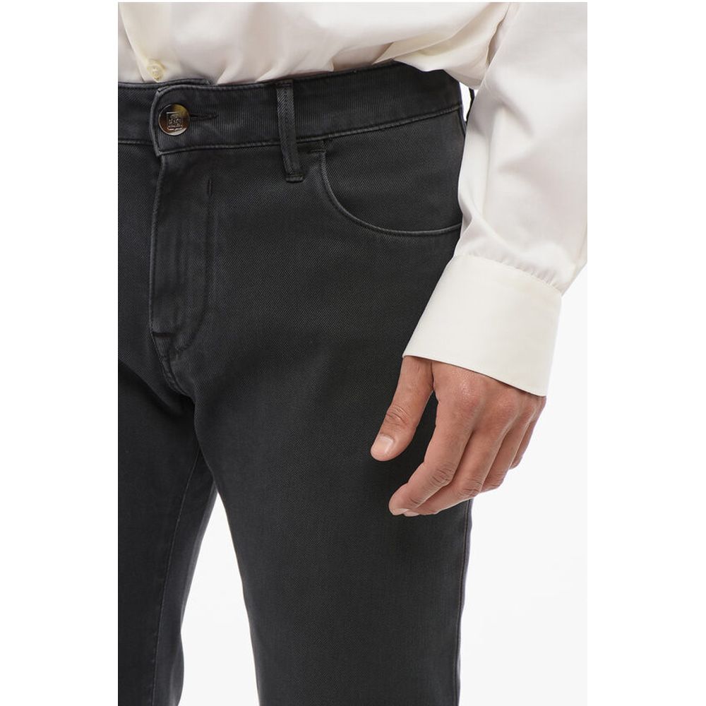 Corneliani ID Stone Washed Slim Fit Denims 14cm