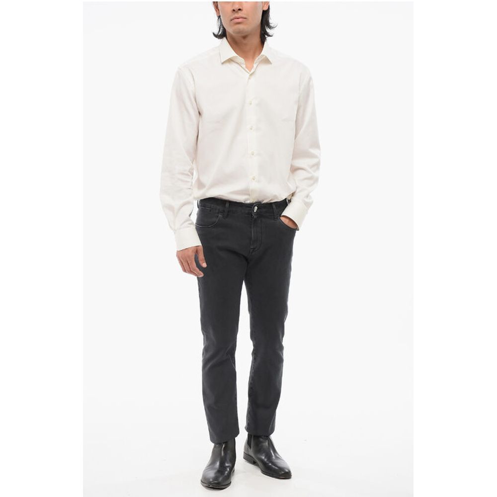 Corneliani ID Stone Washed Slim Fit Denims 14cm