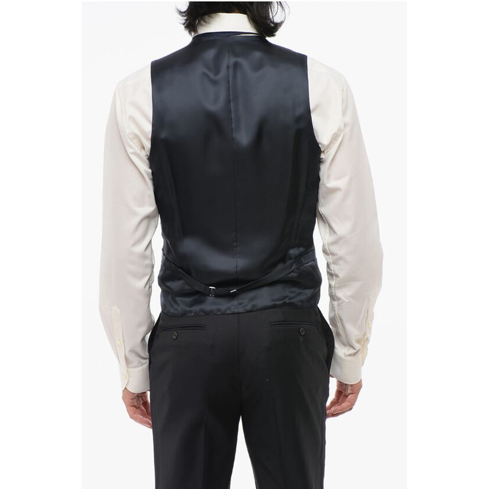 Corneliani Double Brested Vest with Damasked Motif