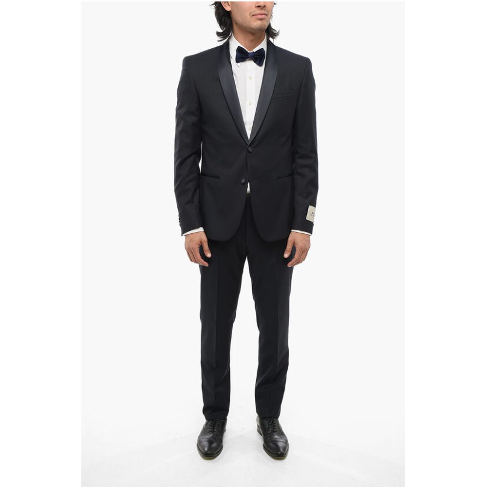Corneliani CC COLLECTION 2-Piece RESET Suit with Satin Shawl Lapel