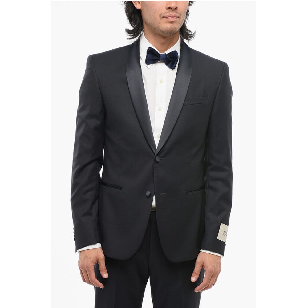 Corneliani CC COLLECTION 2-Piece RESET Suit with Satin Shawl Lapel