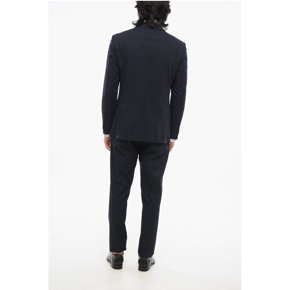 Corneliani CC COLLECTION Stretch Wool REFINED Suit with Notch Lapel