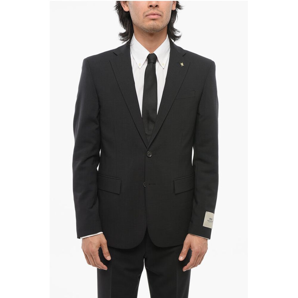 Corneliani CC COLLECTION DIstrict Check REFINED Virgin Wool Suit