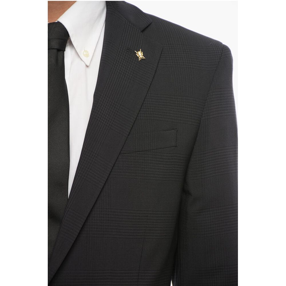 Corneliani CC COLLECTION DIstrict Check REFINED Virgin Wool Suit