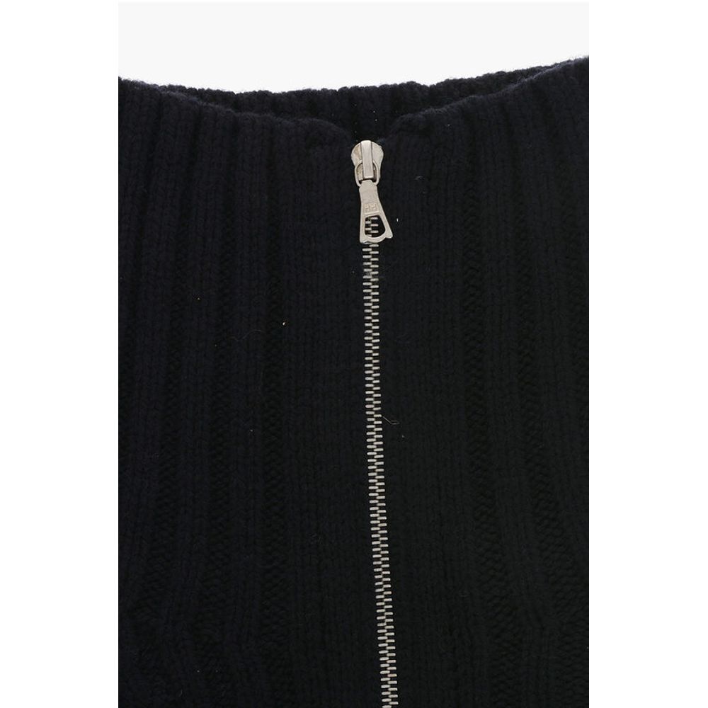 Dries Van Noten Virgin Wool MORRISO Collar with Front Zip