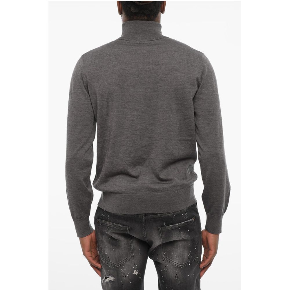 Dsquared² Turleneck Sweater with Ton On Ton Monogram