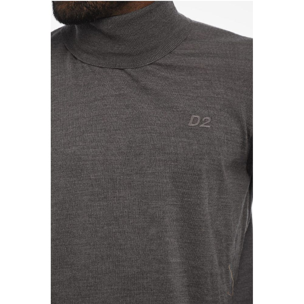 Dsquared² Turleneck Sweater with Ton On Ton Monogram