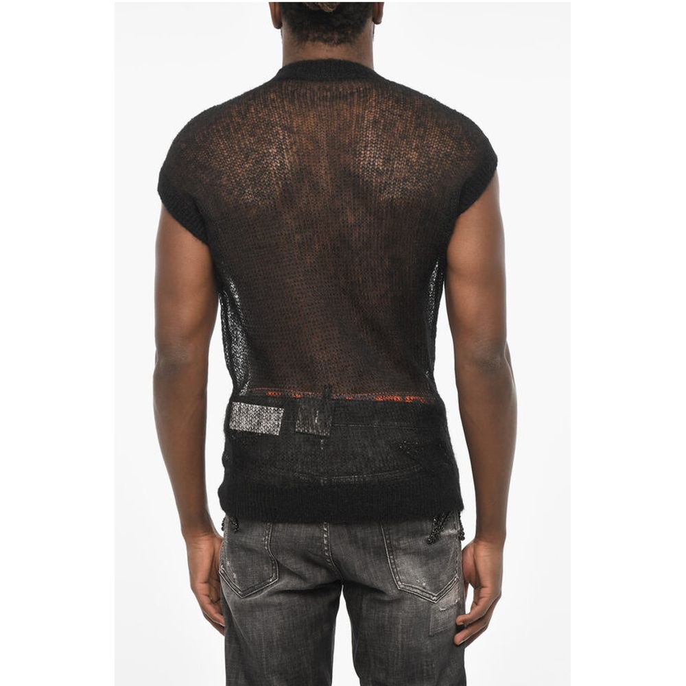Dsquared² Sleeveless Lightweight Crew-neck Sweater