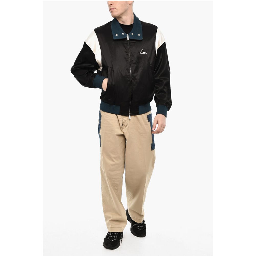 Dsquared² Satin Jacket with Velvet Collar