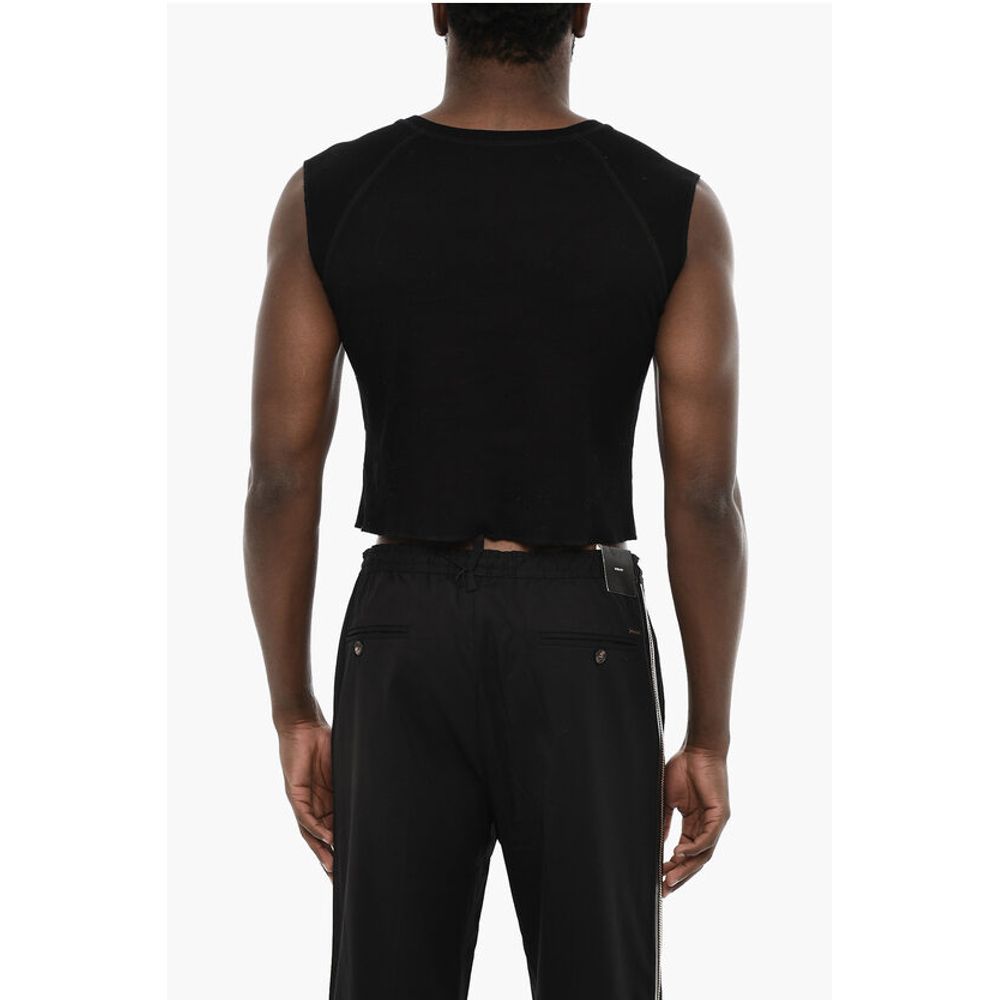 Dsquared² Cropped T-shirt with Contrasting Logo Print
