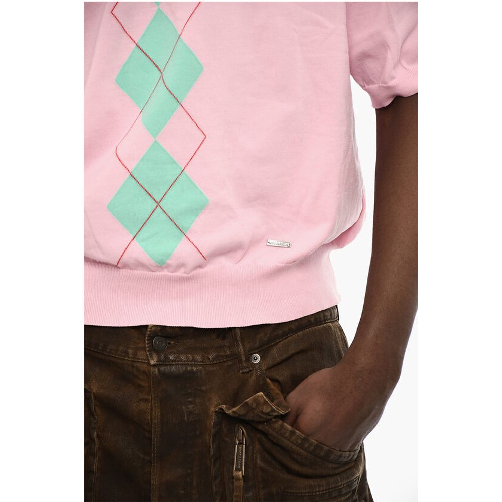 Dsquared² Short Sleeve Sweater with Polo Neck