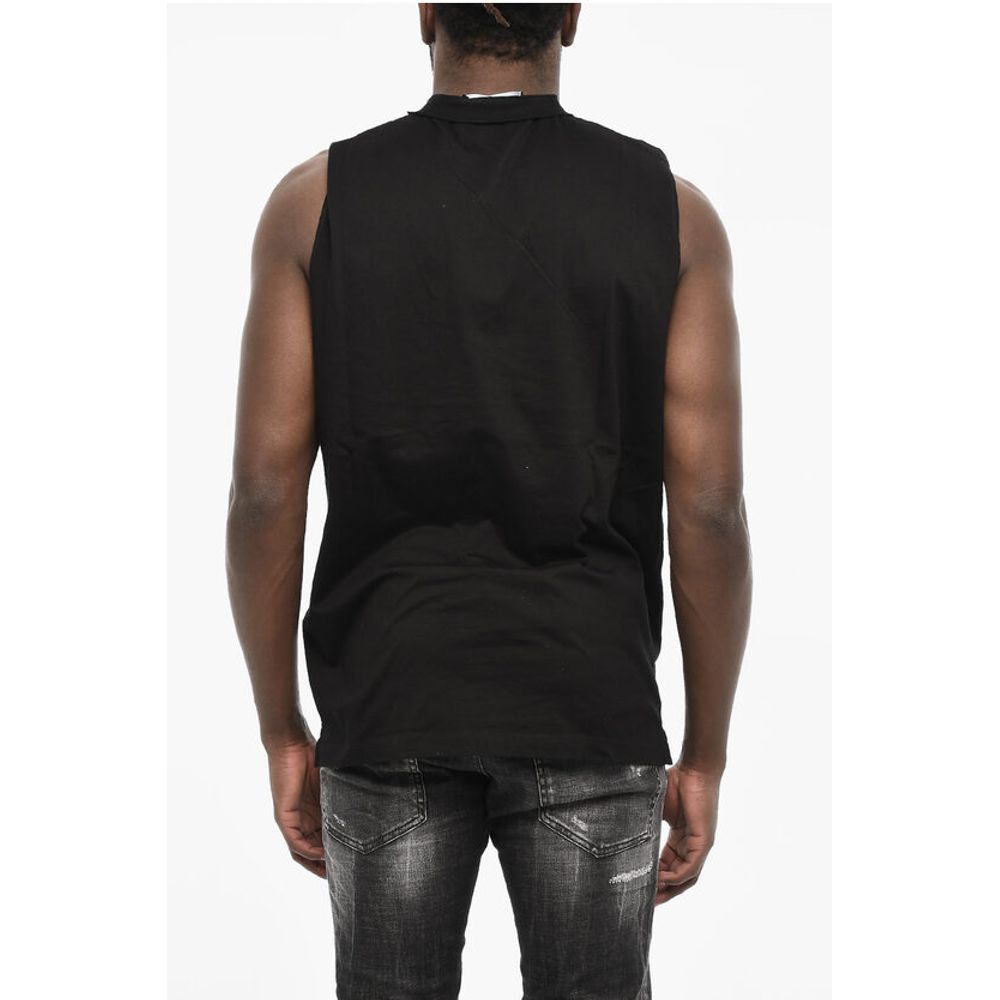 Dsquared² Cotton Crew-neck T-shirt with Frontal Maxi Print