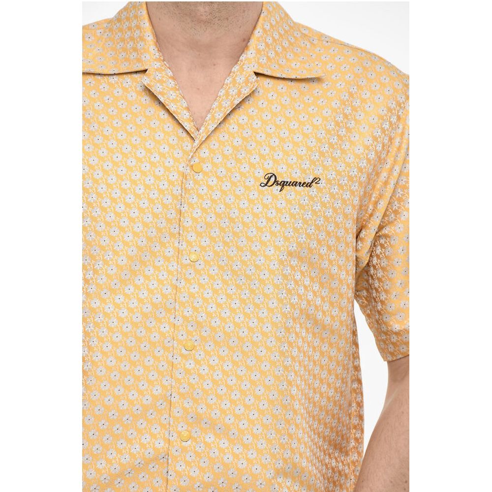 Dsquared² Floral Motif Jacquard Shirt