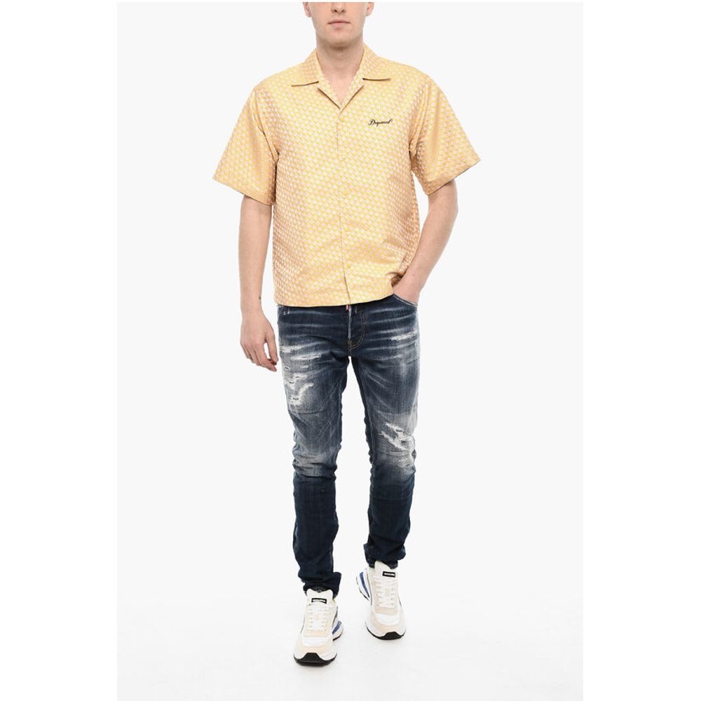 Dsquared² Floral Motif Jacquard Shirt
