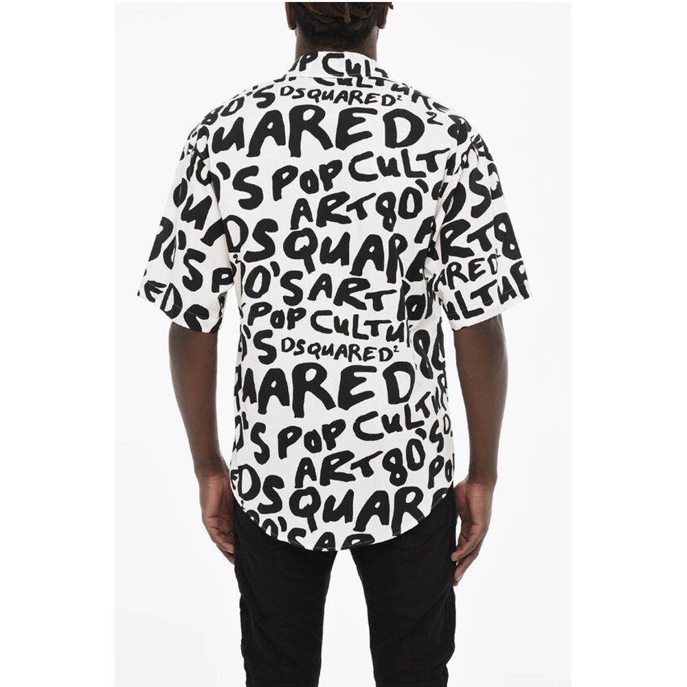 Dsquared² All-Over Monogram Two-Tone Shirt