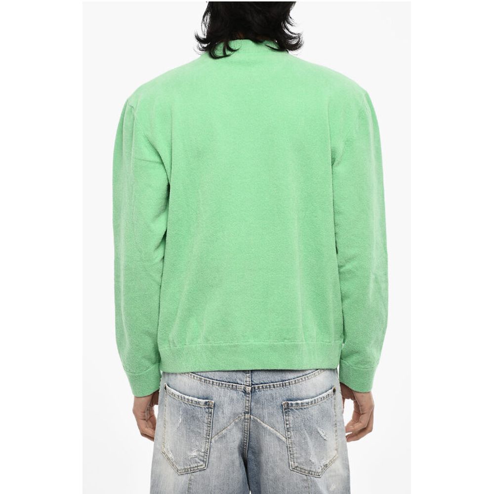 Dsquared² Terry Cotton Crew-neck Sweater with Monogram