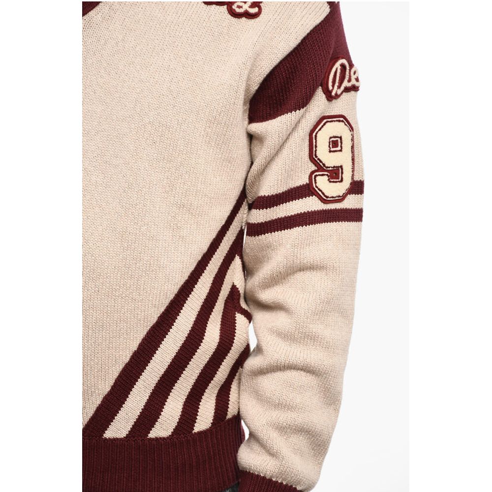 Dsquared² V-Neck Sweater with Contrasting Trims