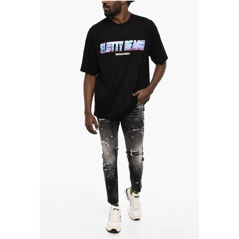 Dsquared² Crew-neck T-shirt WIth Logo Print
