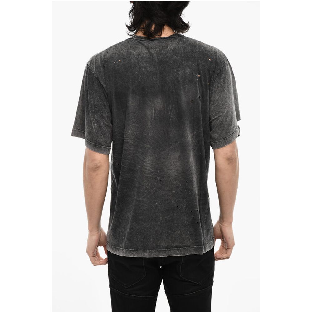 Dsquared² Cotton Crew-neck T-shirt ith Velvet Detail