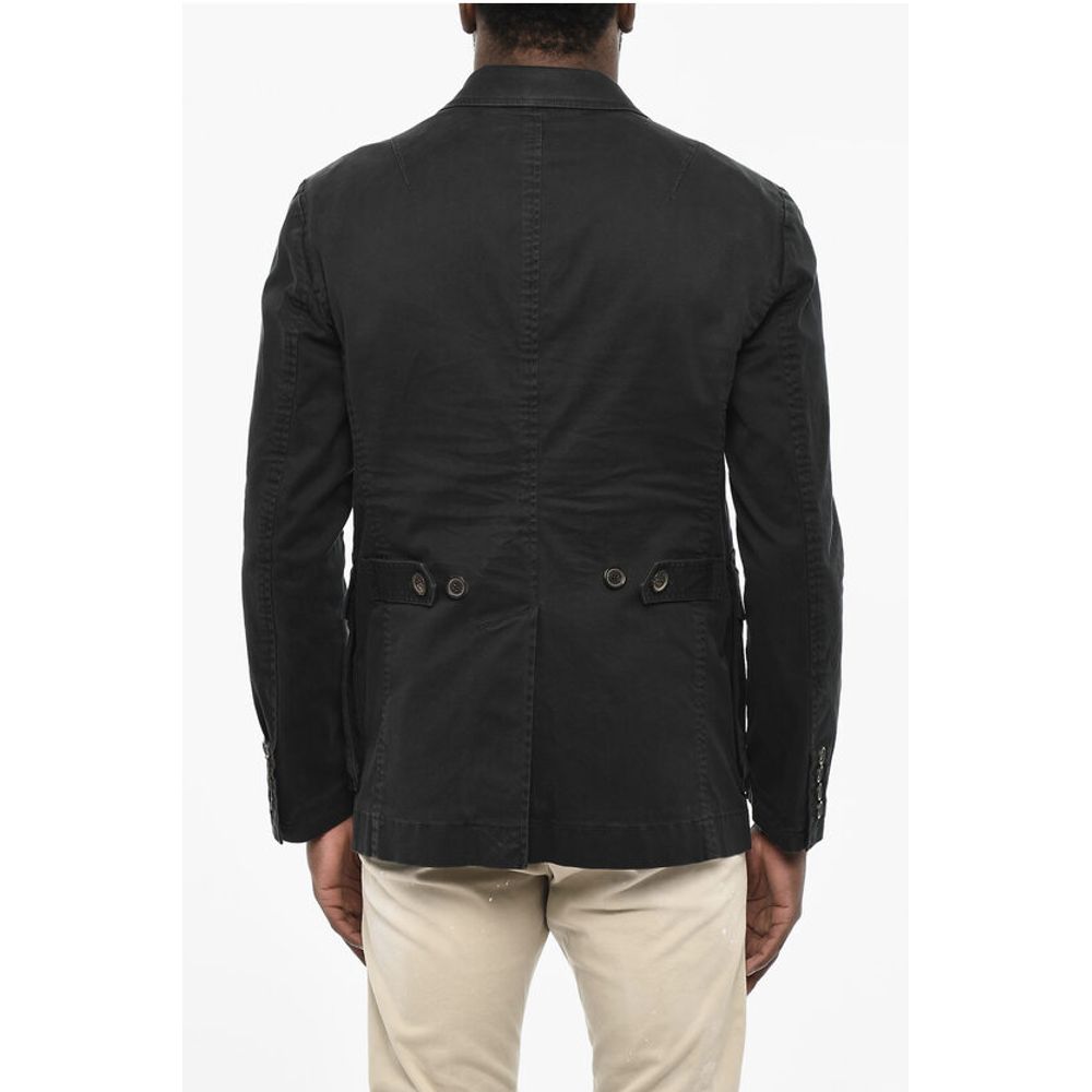 Dsquared² Cotton Twill Blazer with Breast Pocket