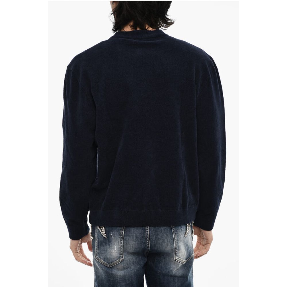 Dsquared² Terry Cotton Crew-neck Sweater with Monogram