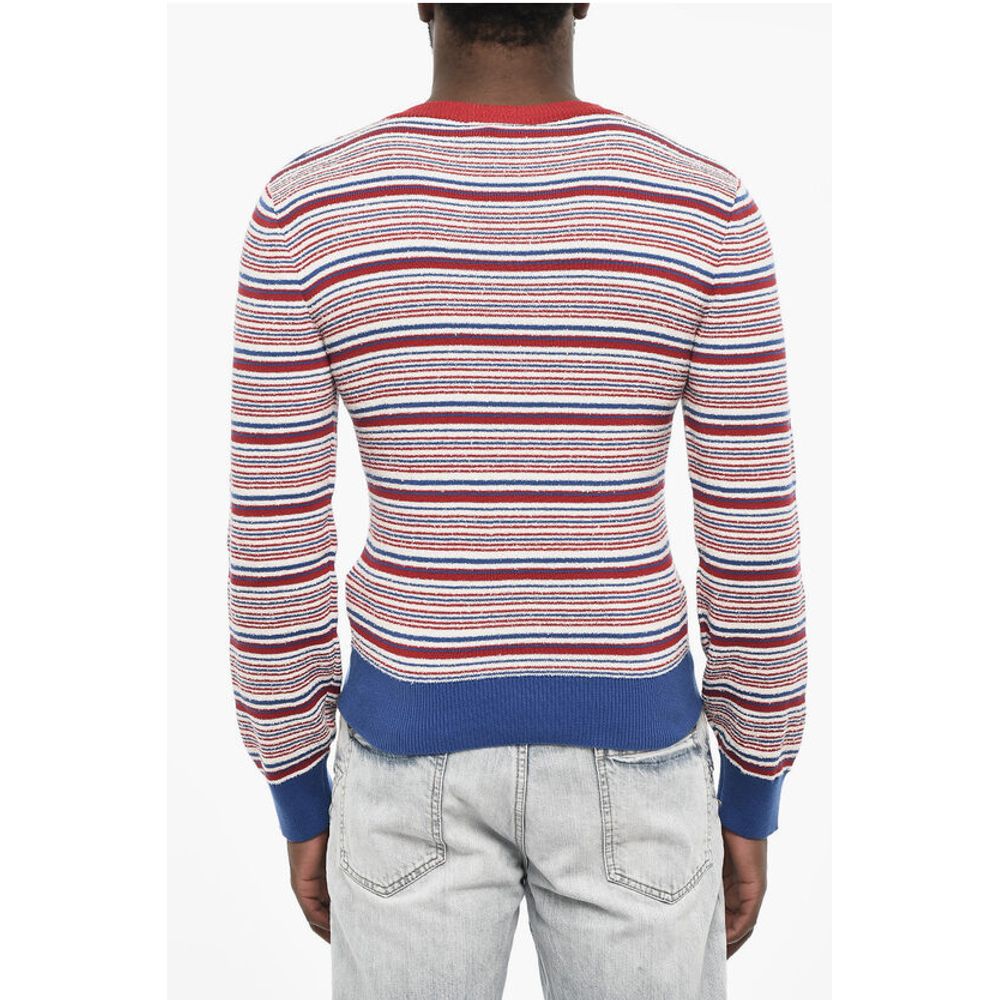 Dsquared² Tricolor Cotton V-Neck Sweater