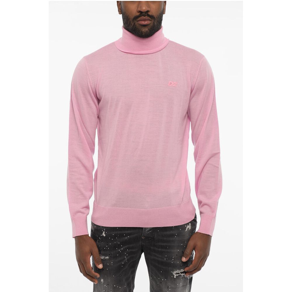 Dsquared² Turleneck Sweater with Ton On Ton Monogram