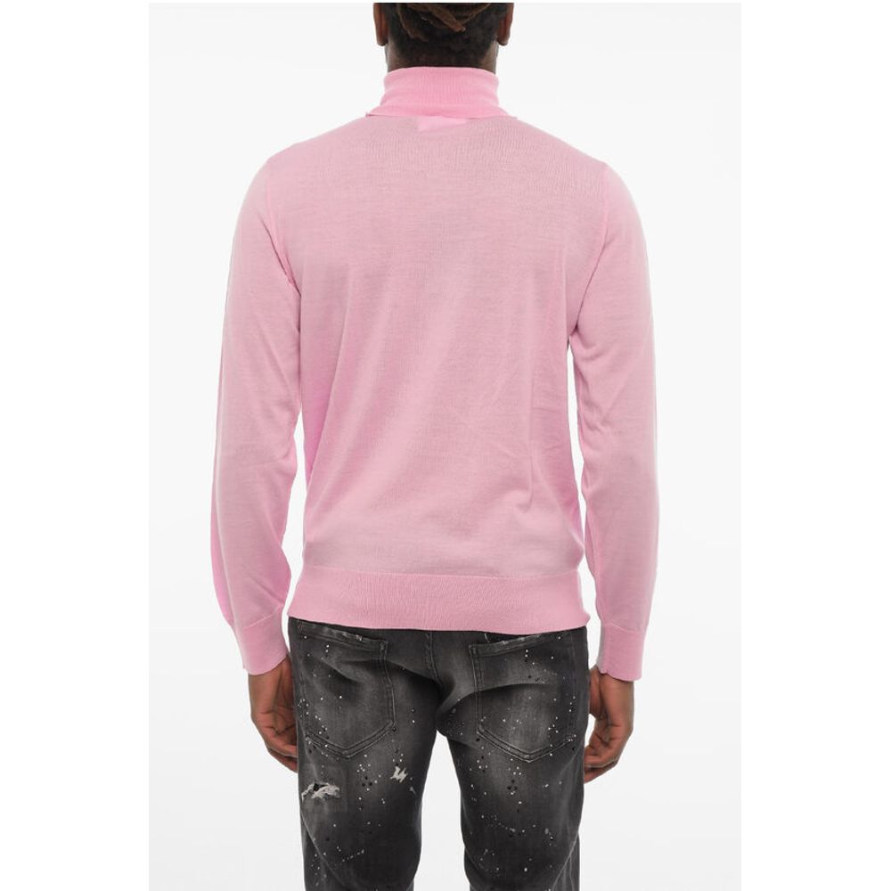 Dsquared² Turleneck Sweater with Ton On Ton Monogram