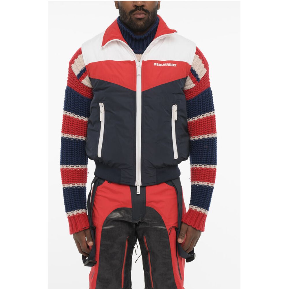 Dsquared² Sleeveless Color Block Padded Jacket