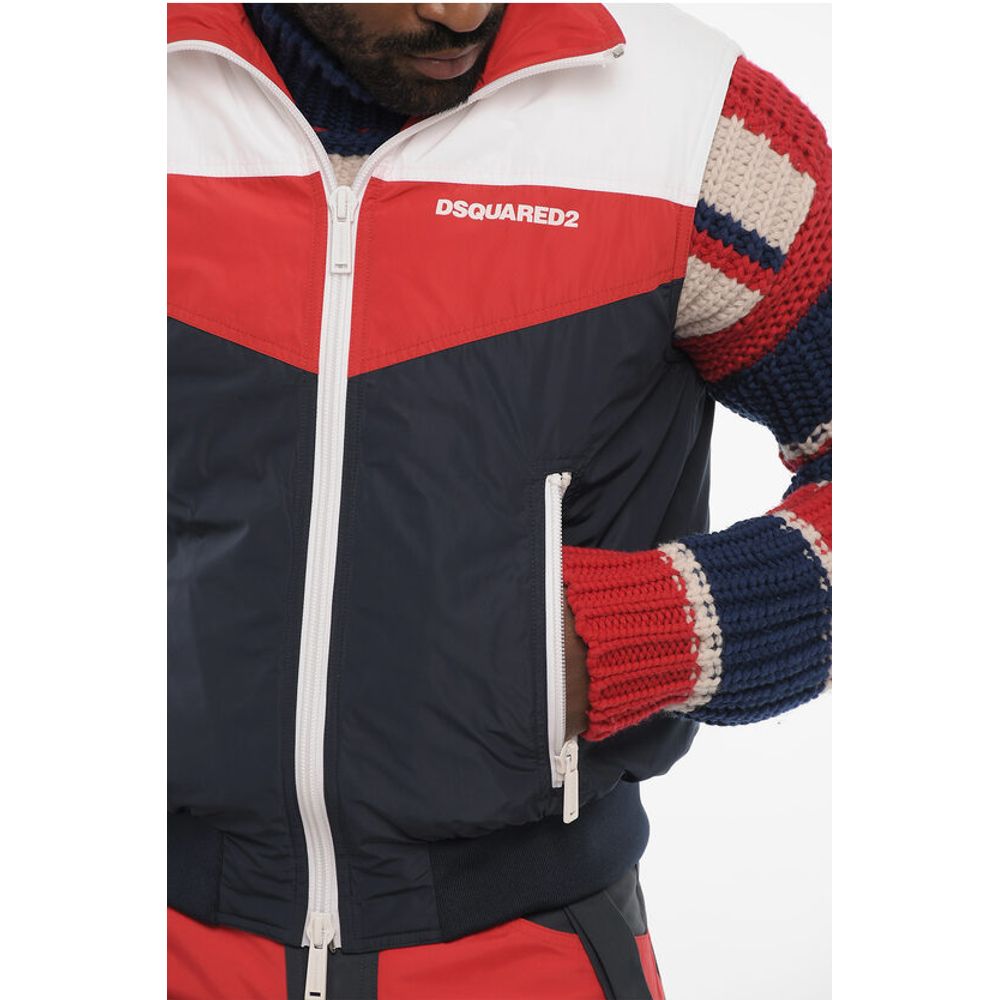 Dsquared² Sleeveless Color Block Padded Jacket