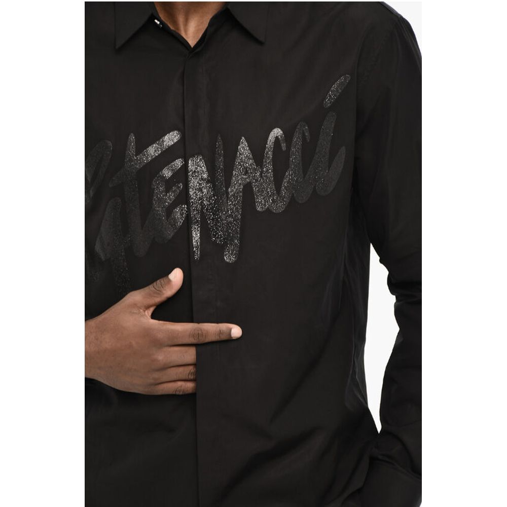 Dsquared² Casual Cotton Shirt with Glitter Details