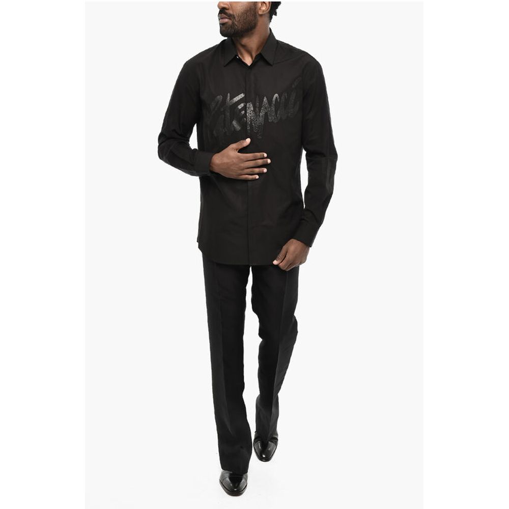 Dsquared² Casual Cotton Shirt with Glitter Details