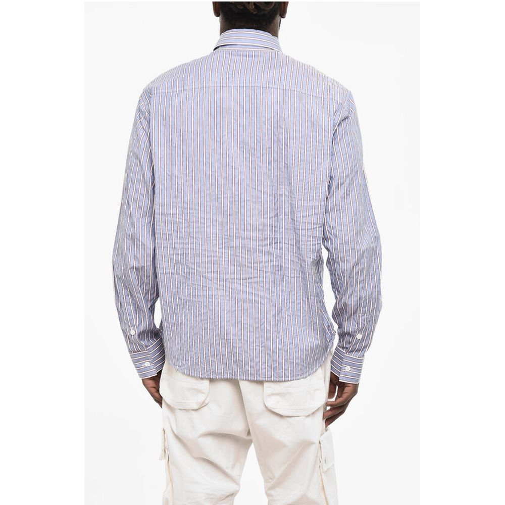 Dsquared² Striped Shirt with Frontal Stars