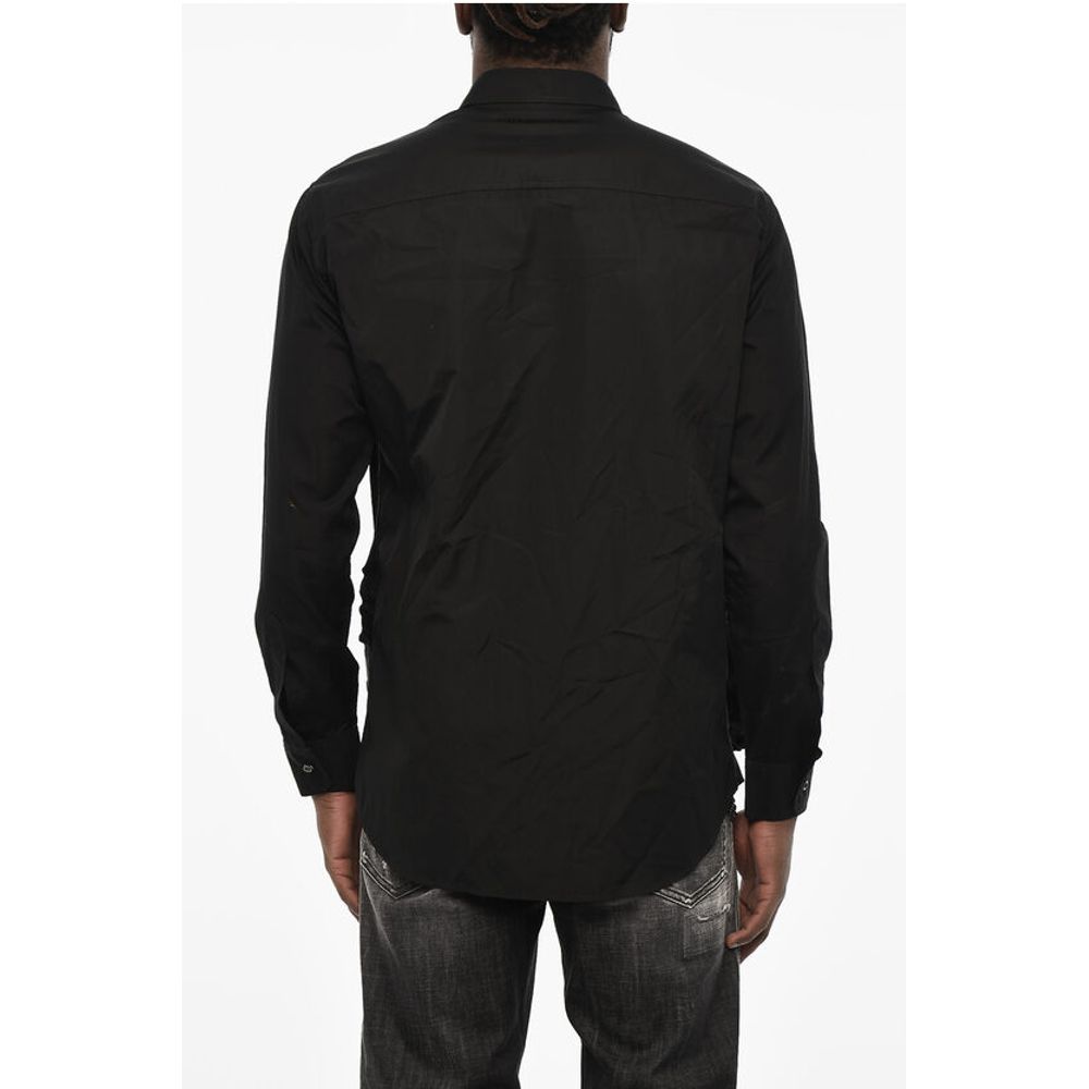 Dsquared² Vintage Effect Shirt with Spread Collar